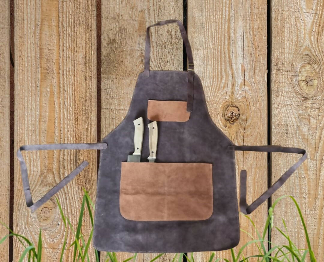 Pechera cuero reno Color Café Oscuro  4