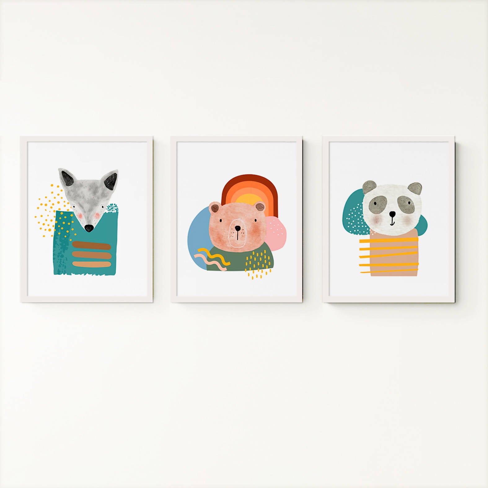 Cuadros Infantiles "Abstract Animals"
