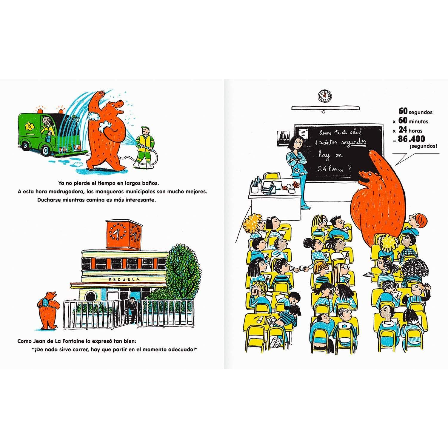 Interior libro "El oso contra el reloj"