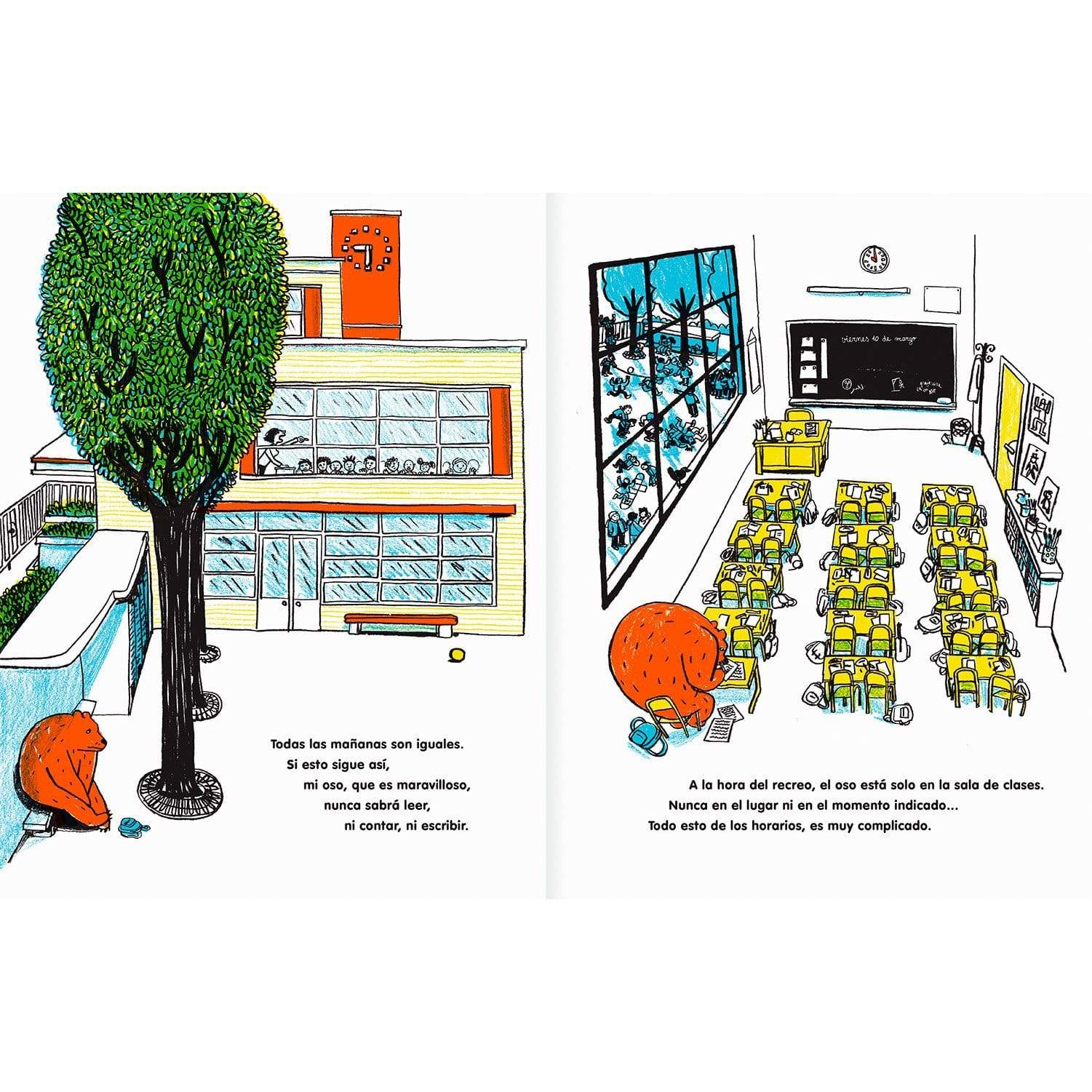 Interior libro "El oso contra el reloj"