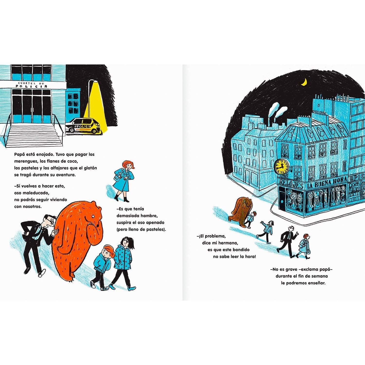 Interior libro "El oso contra el reloj"