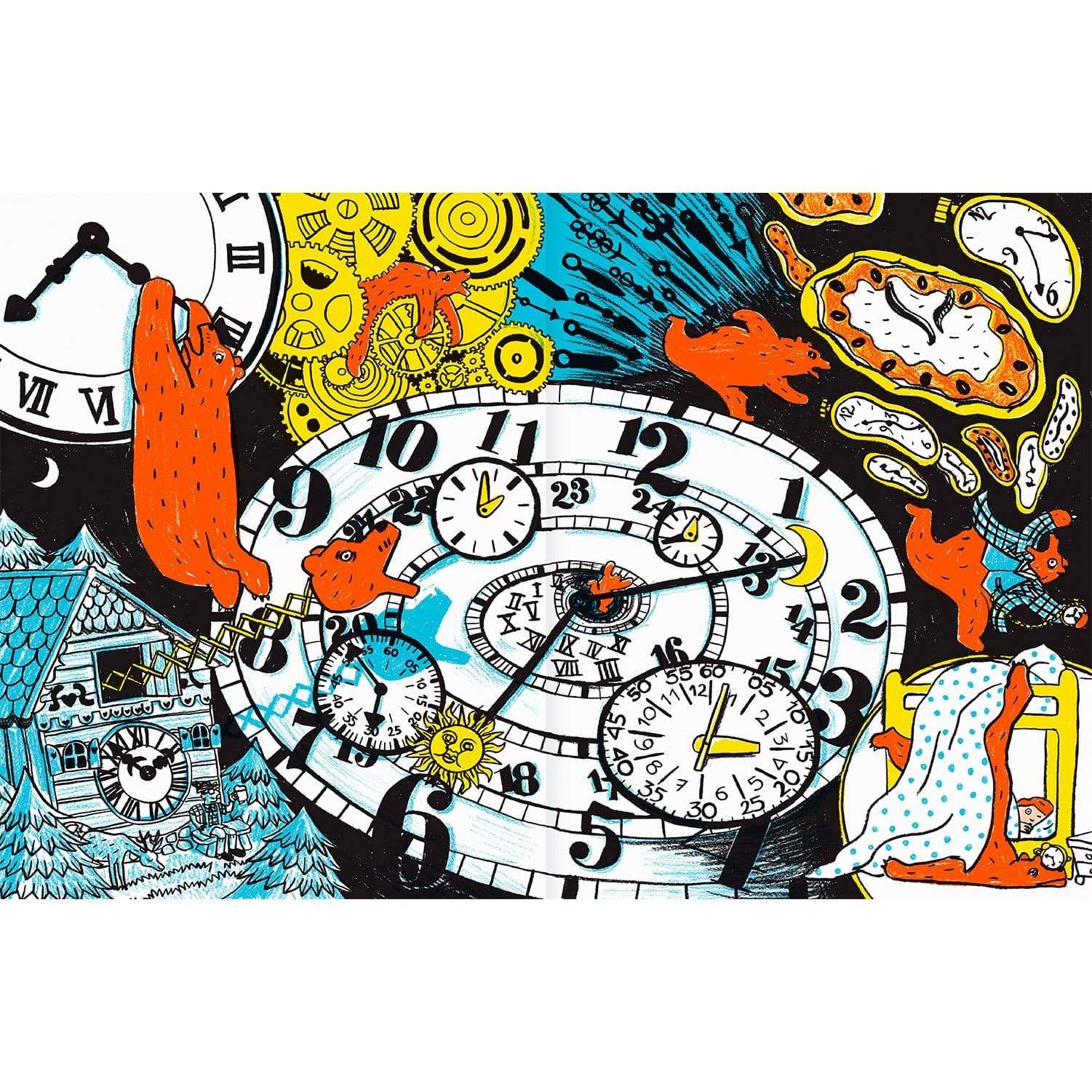 Interior libro "El oso contra el reloj"