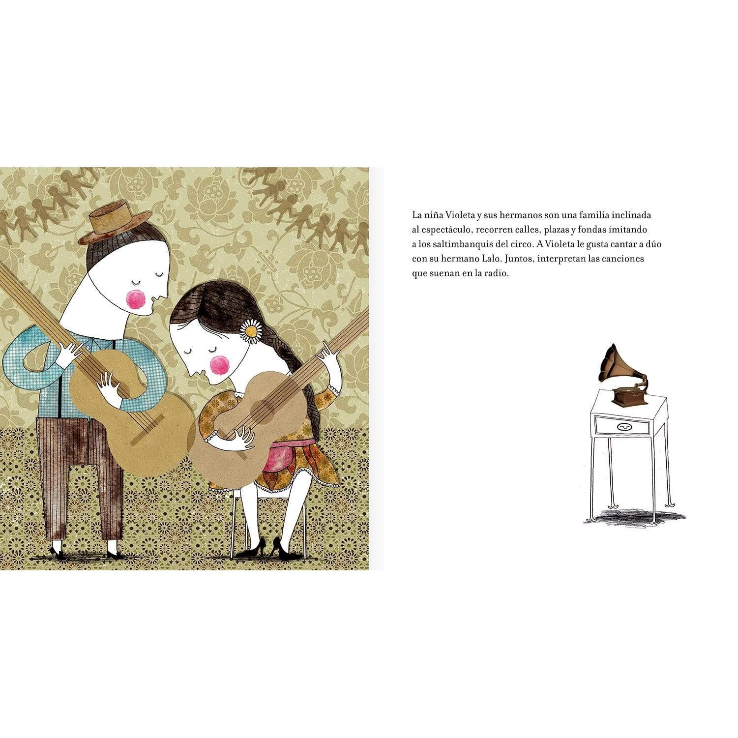 Interior libro "La niña Violeta"