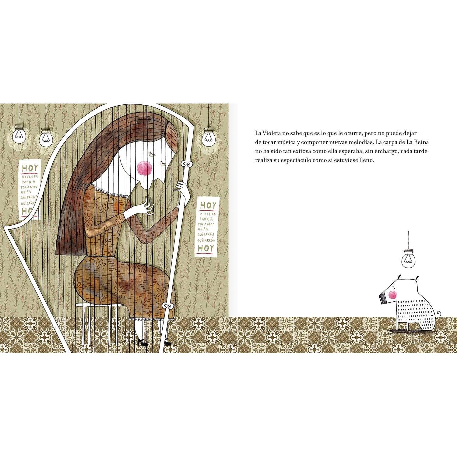 Interior libro "La niña Violeta"