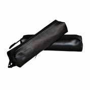 Estuche de cuero multiuso Tubo negro Raiquen hecho a mano