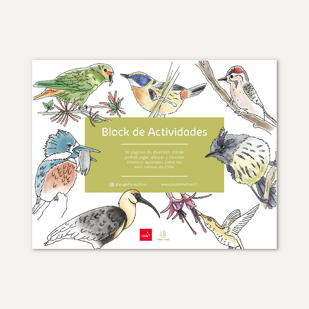 2da Edición Block de actividades aves de Chile