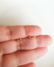 3 ESTRELLAS MINI CON CIRCONES PLATA