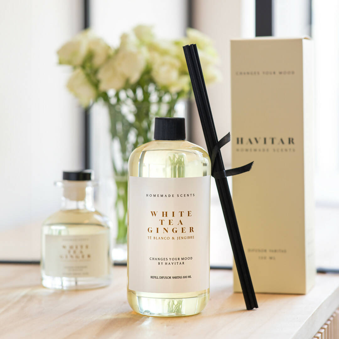 Refill Difusor de varitas 500 ml White Tea Ginger