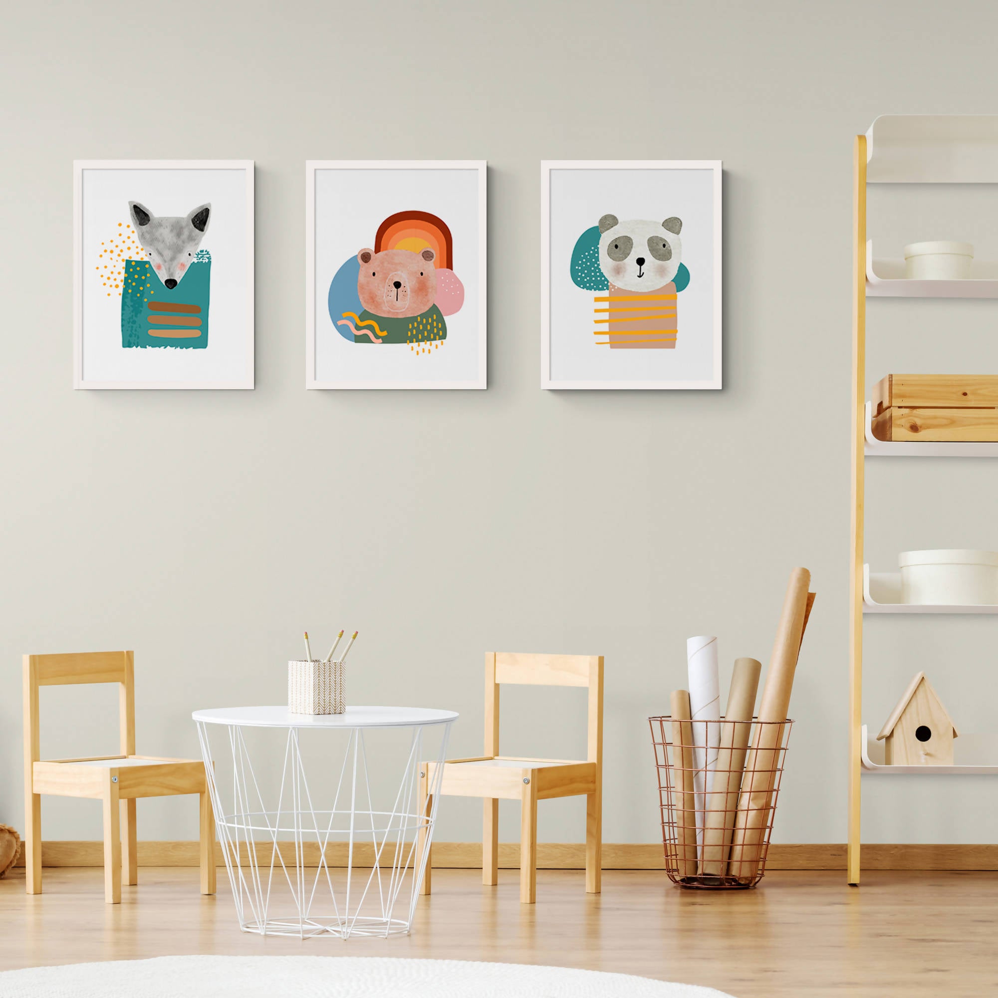 Cuadros Infantiles "Abstract Animals"