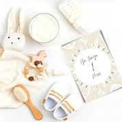 Tarjetas Meses Bebé "Tempo Ocre"