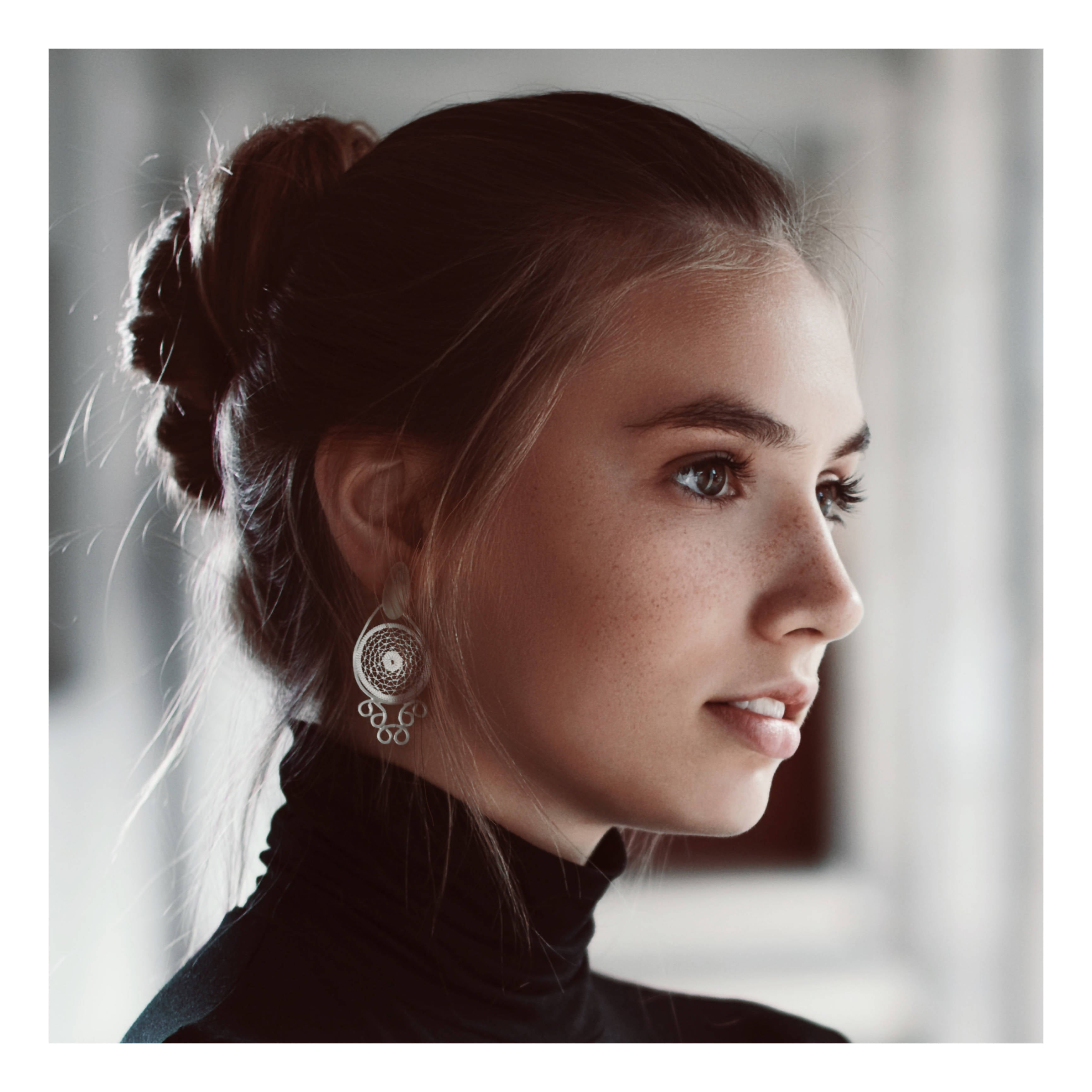 Aros Plata barrocos pequeños