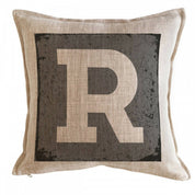 Cojín Letra Fondo Gris