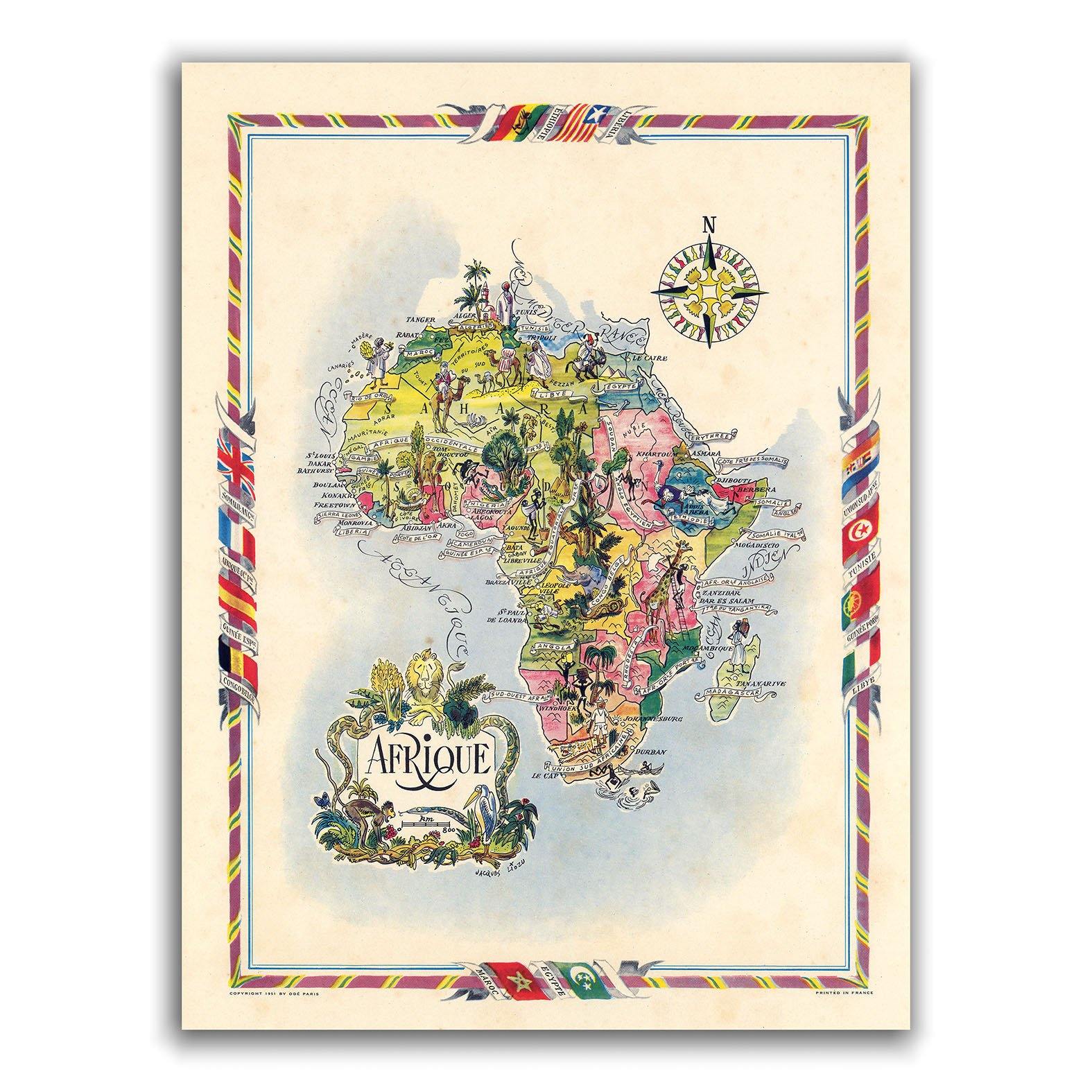 África ilustrada - Lámina - Mappin