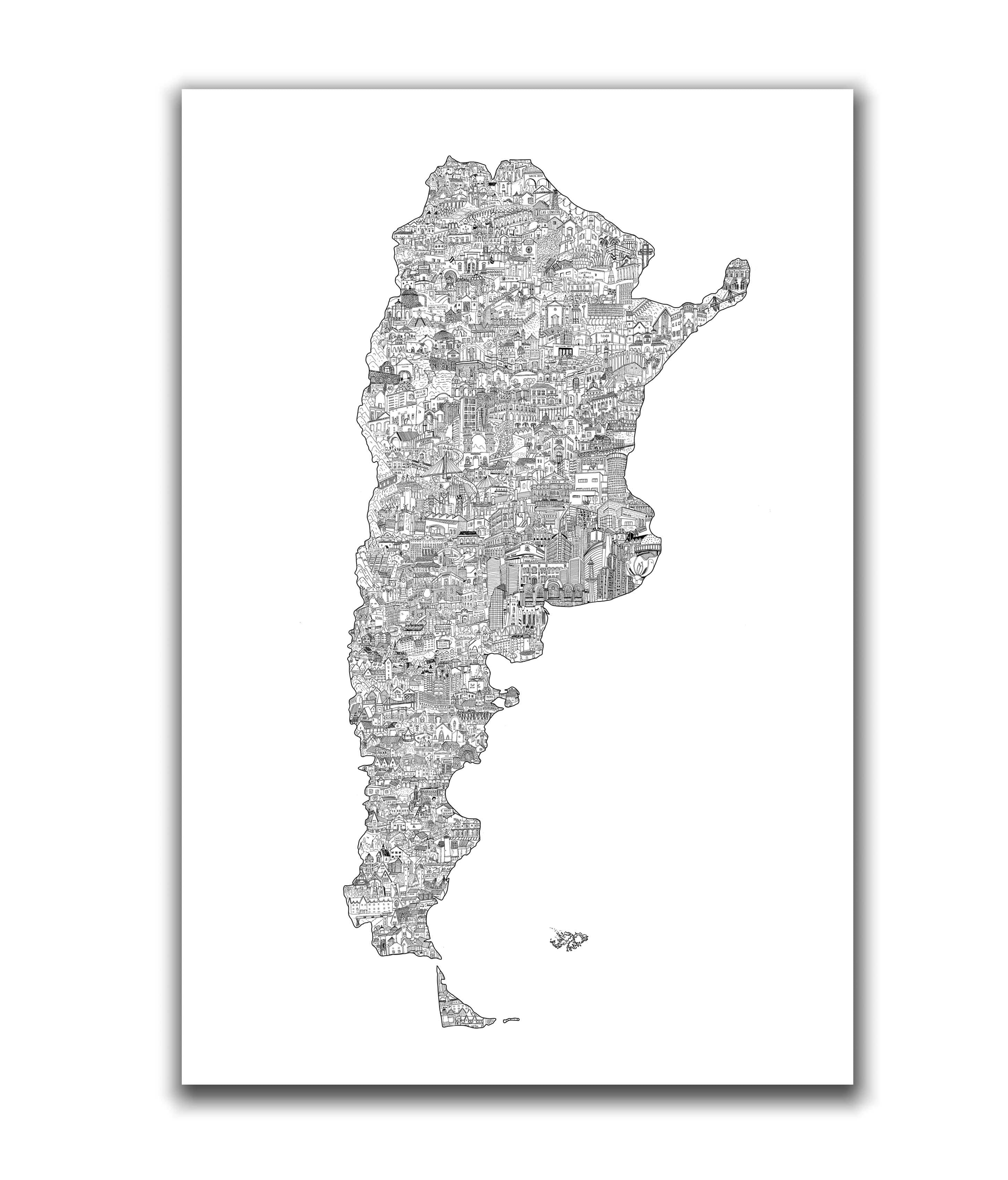 Argentina a Mano - Lámina - Mappin