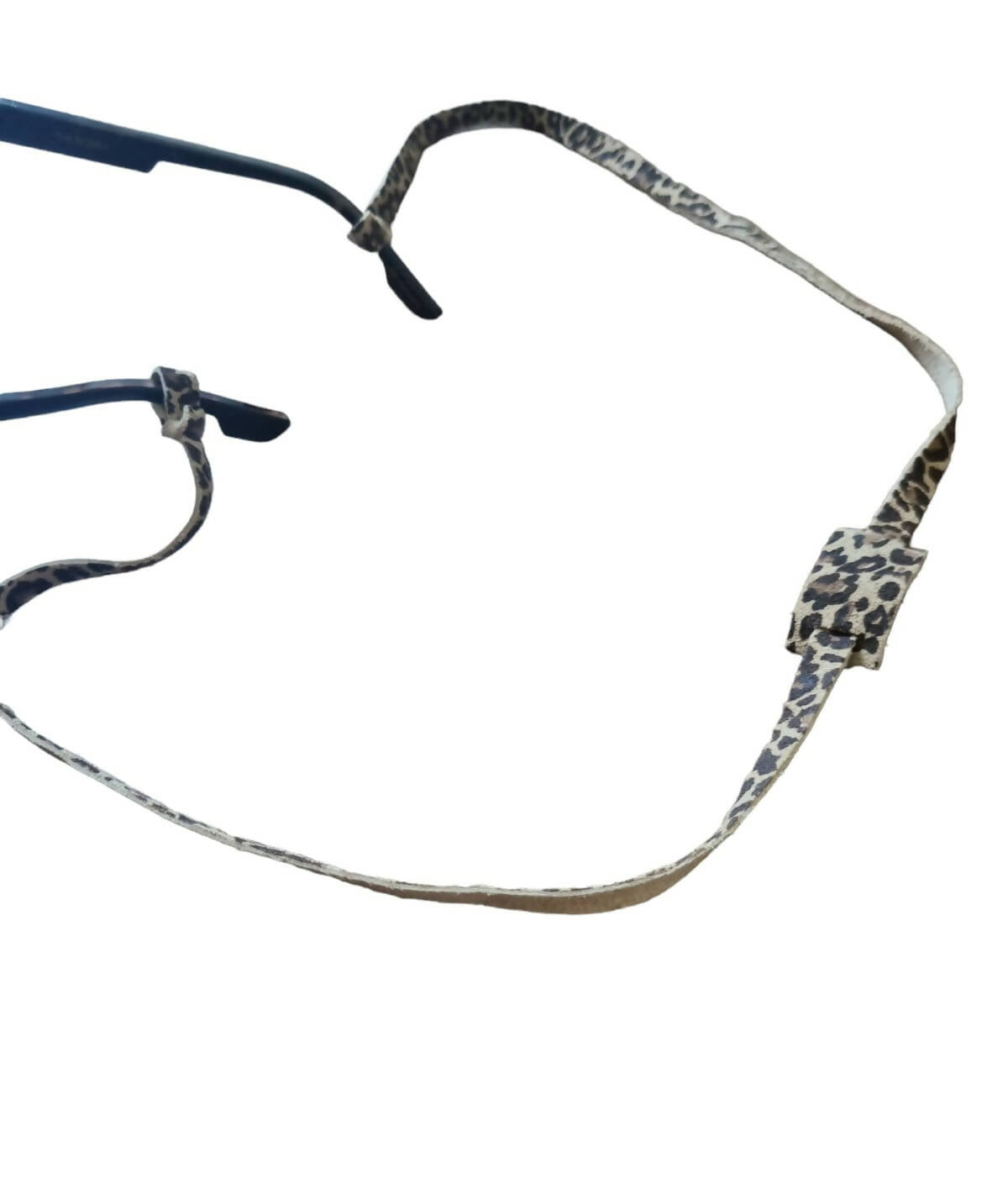 Strap Ajustable de Cuero Animal Print para Anteojos