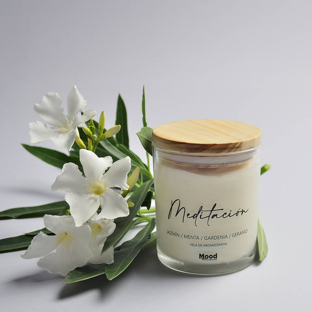 VELA DE CERA DE SOJA DE AROMATERAPIA MEDITACIÒN