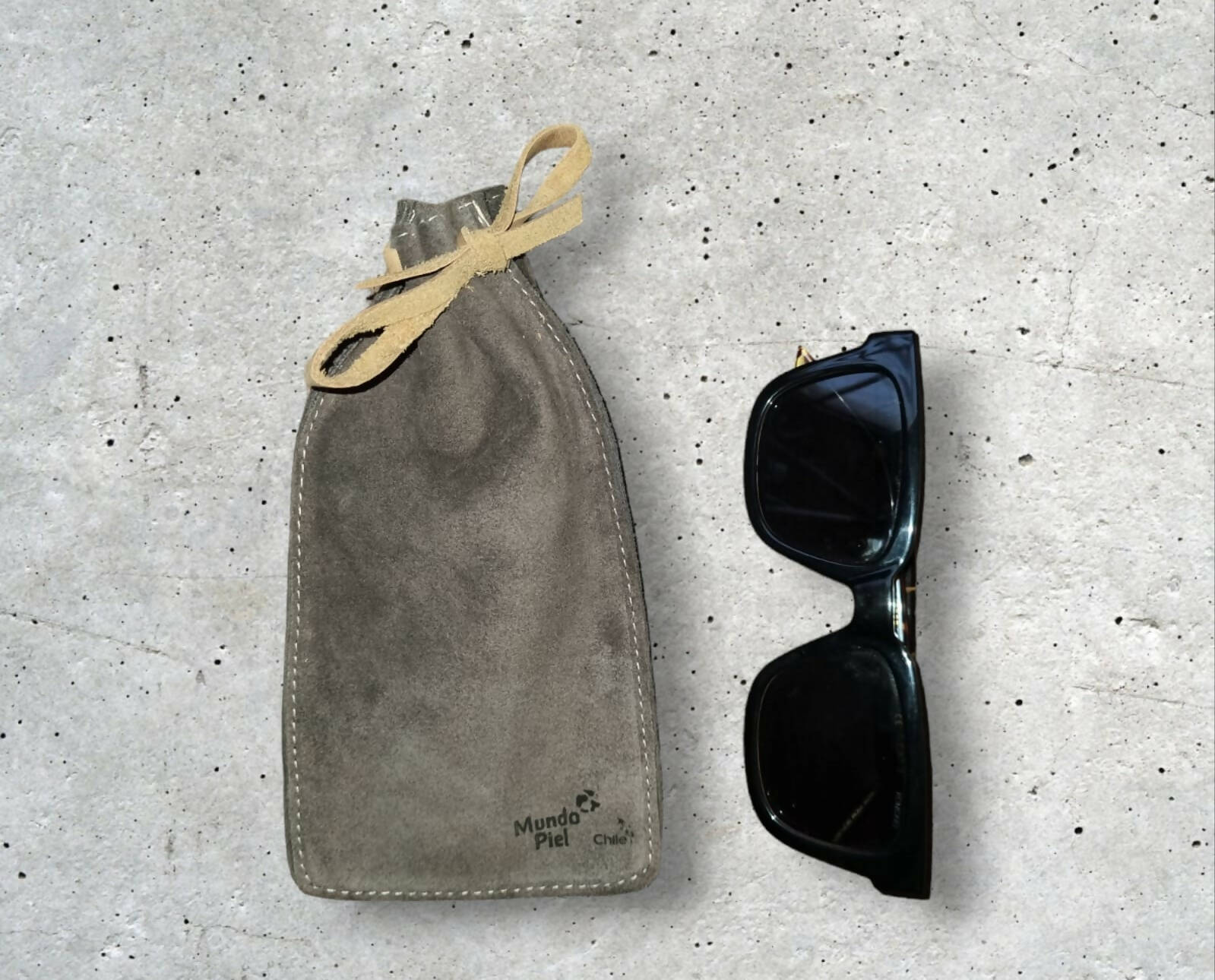 Porta Lentes Cuero Reno Café Oscuro