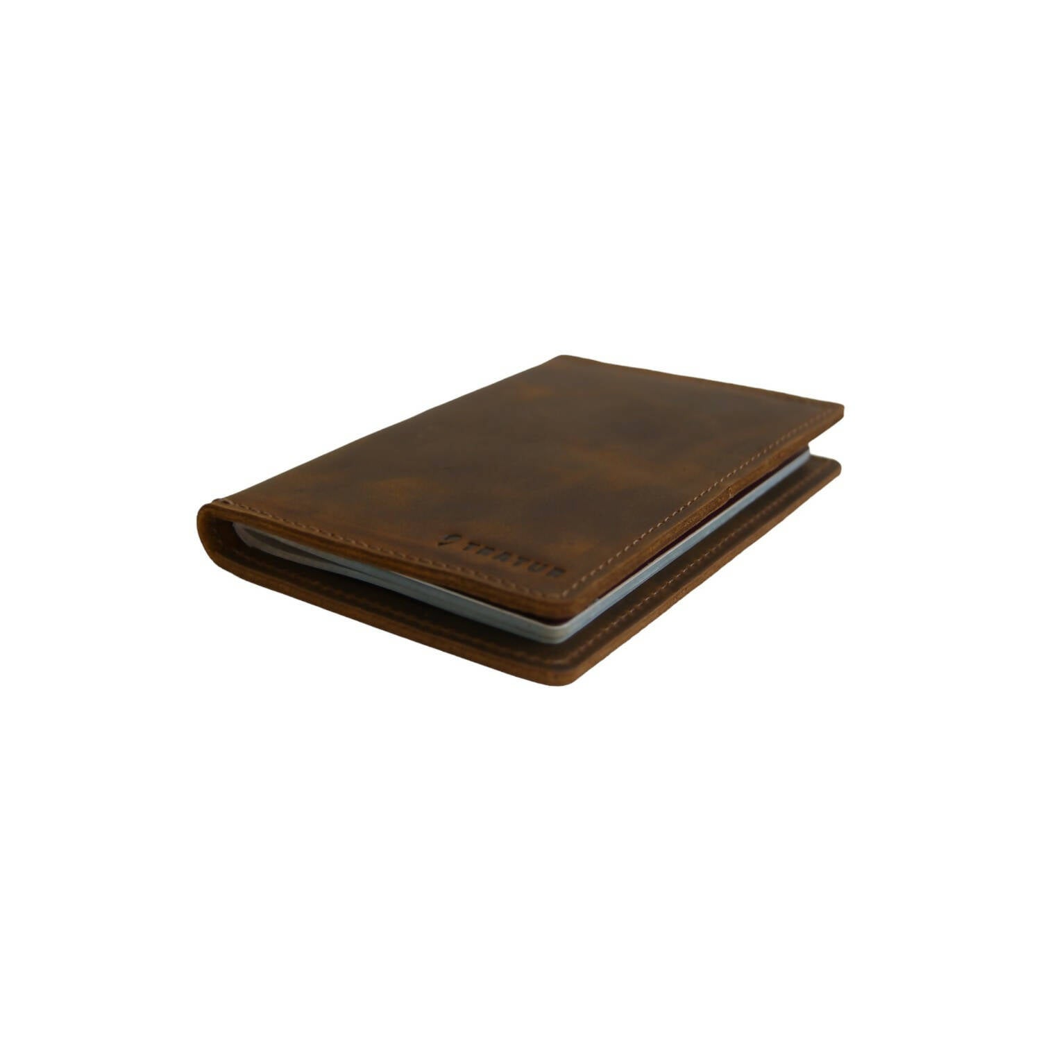 Porta pasaporte de cuero