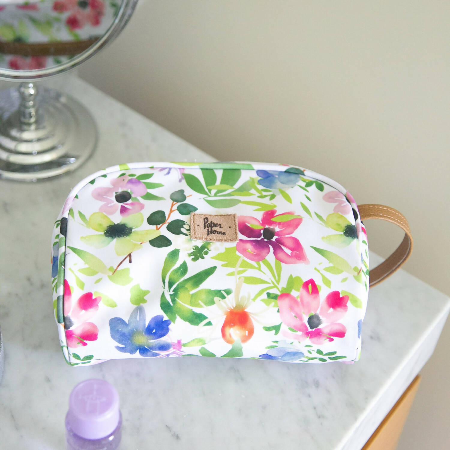 Estuche cosmetiquero sustentable flore Paper Home