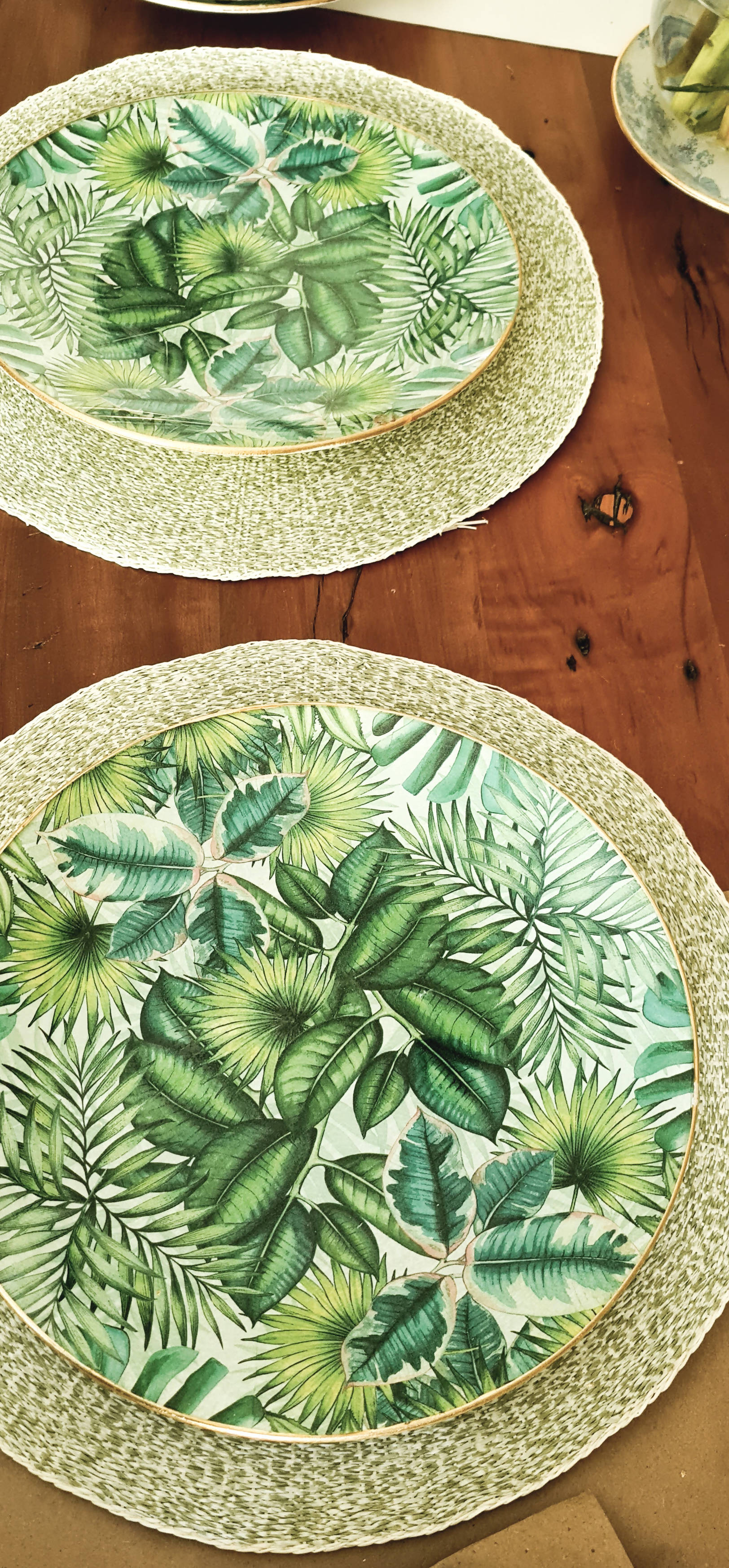 Plato Fondo Tropical redondo