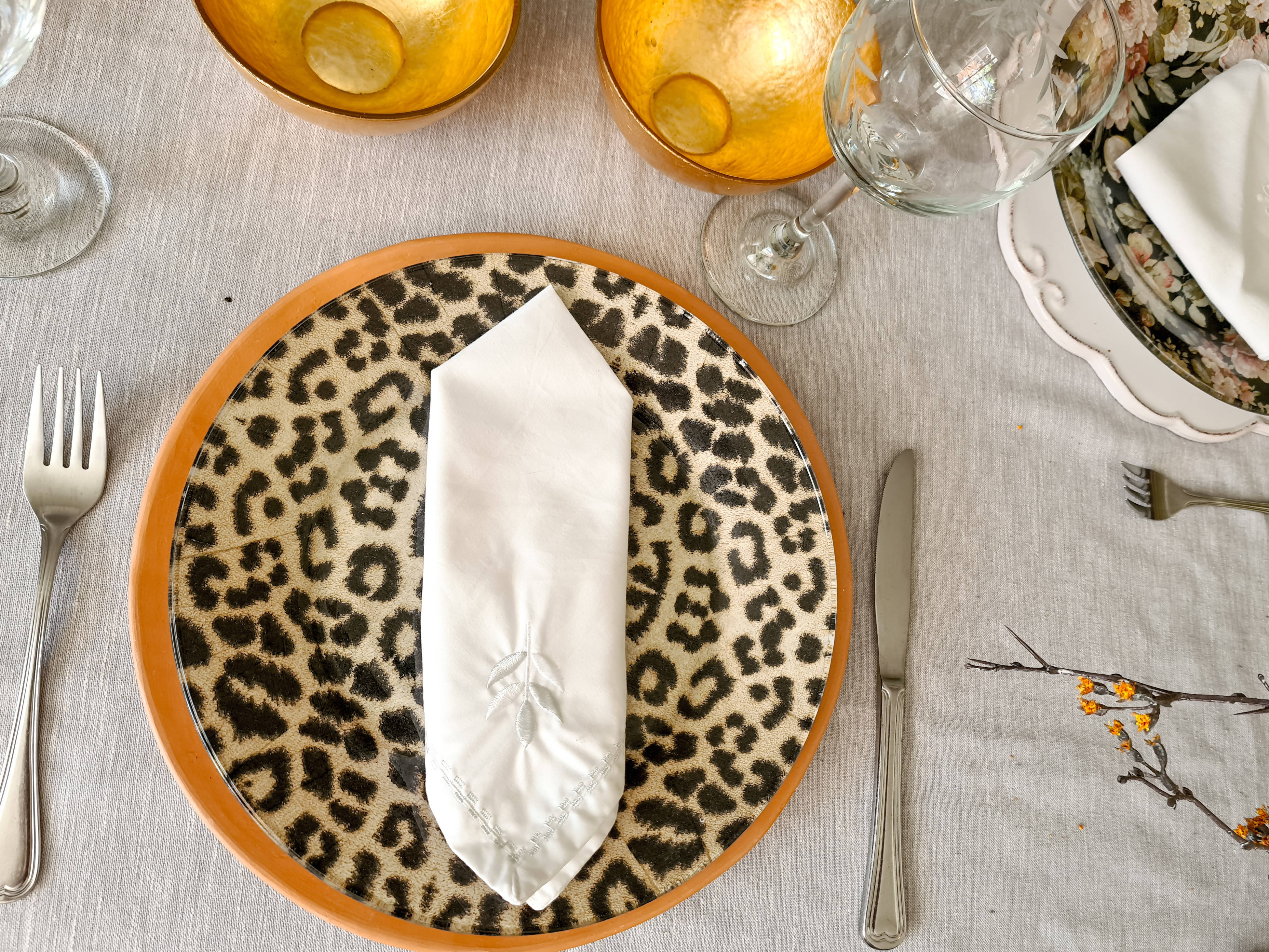 Plato fondo Print redondo