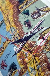 Mapa de Chile ilustrado de 1955 - Lámina