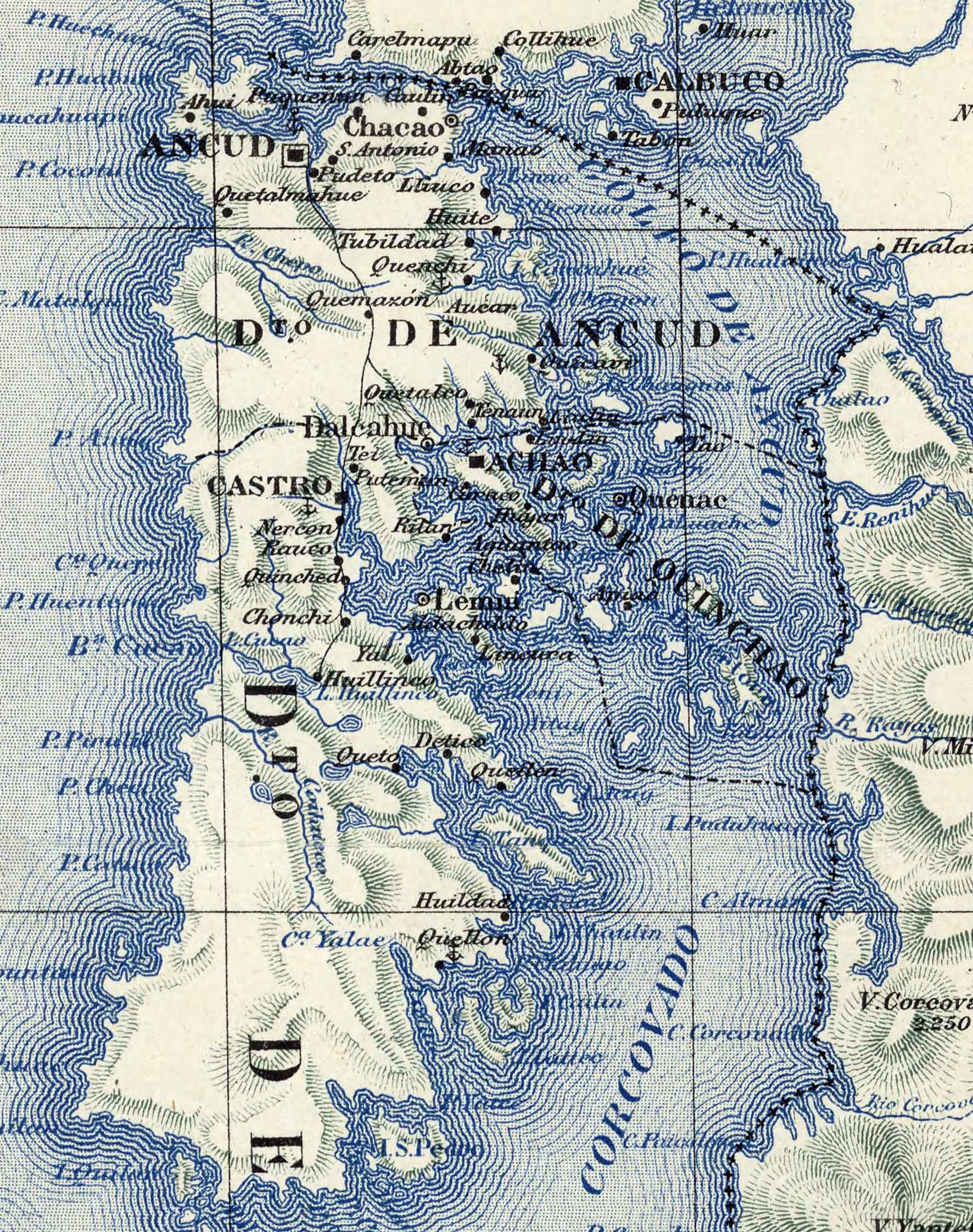 Mapa de Chiloé en 1903 - Lámina