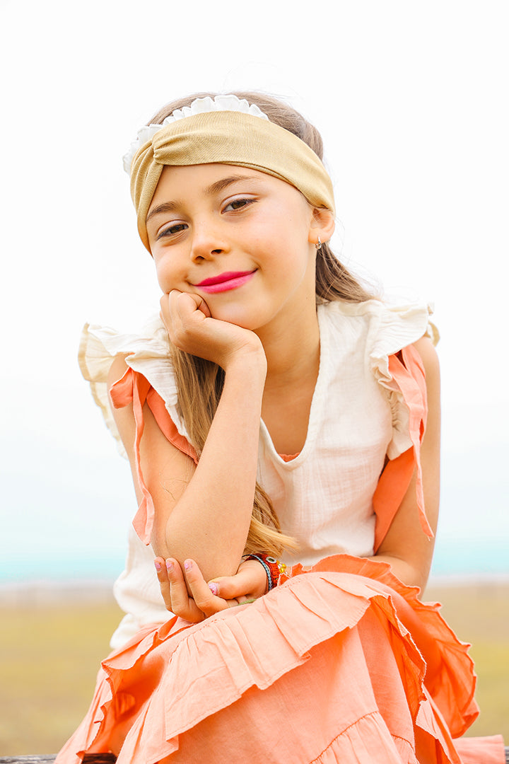 Cintillo Kid Turbante Crudo Solid