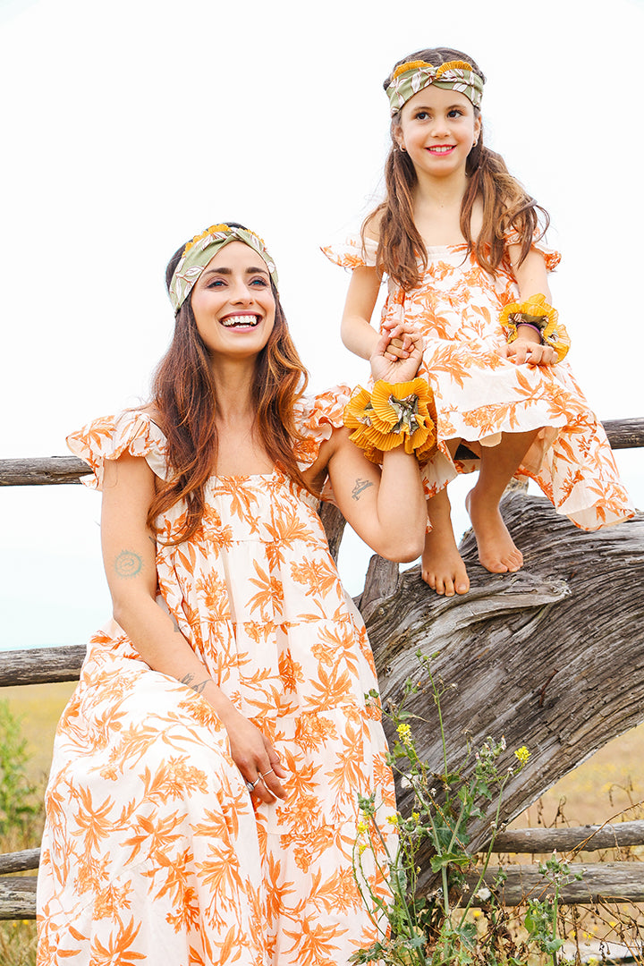 Cintillo Kid Turbante Mostaza Silvestre