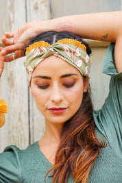 Cintillo Kid Turbante Mostaza Silvestre