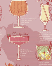 Mapa de Cócteles Latinoamericanos - Lámina