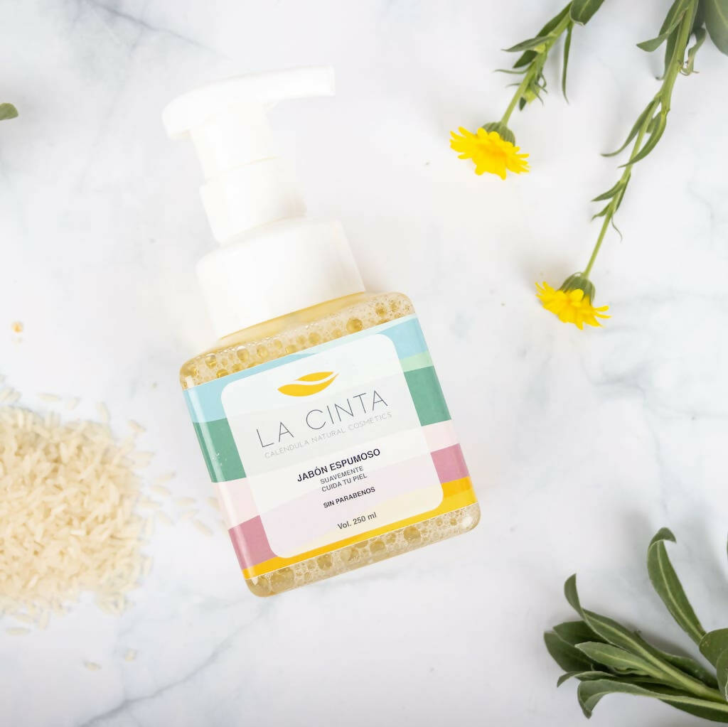 Jabón de cuerpo espumoso caléndula - Manzana Alegre