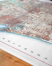 Mapa de Barcelona antiguo - Lámina - Mappin