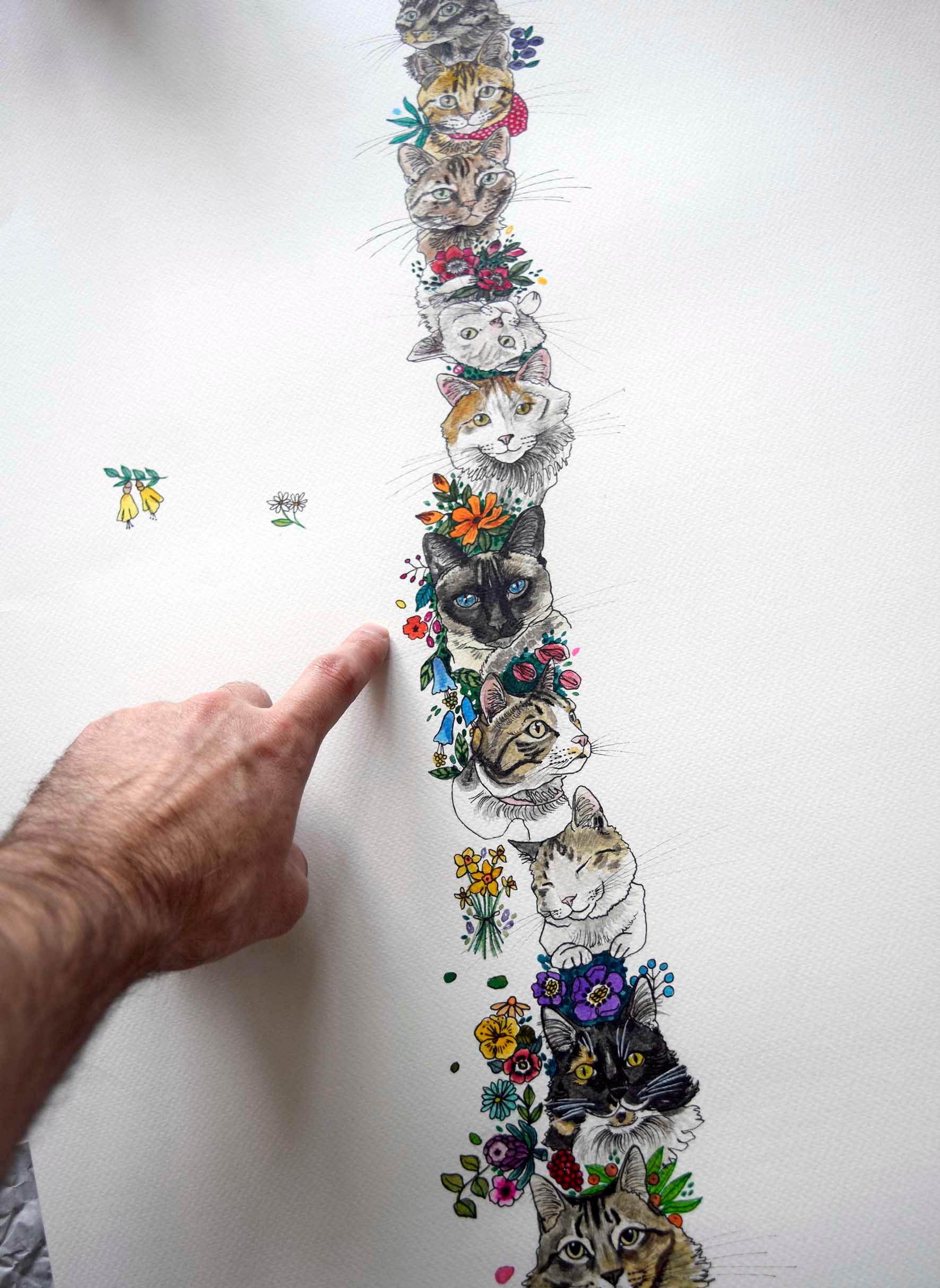 Mapa de Gatos - Lámina - Mappin