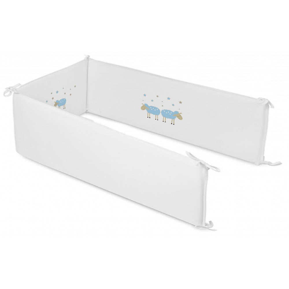 PROTECTOR DE CUNA OVEJA CELESTE