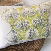 Cojin Tapiz Azul Limón 1 - 50 x 30