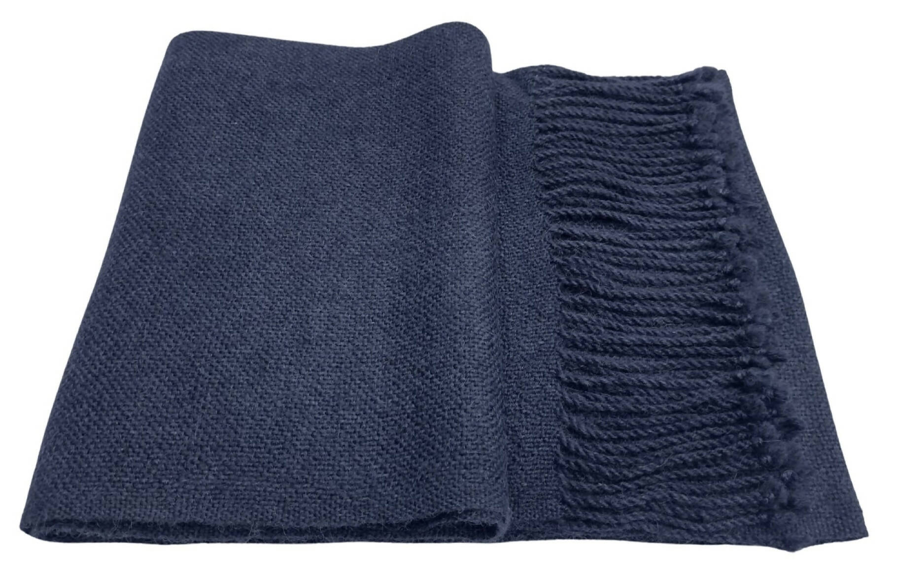 Bufanda de Lana Alpaca Azul Marino