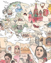 Mapa Bellezas del Mundo - Lámina - Mappin