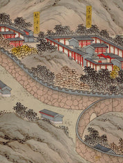 Mapa ilustrado del Palacio Rehe (Chengdé), China - Lámina - Mappin
