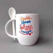 Tazón "Guatita llena corazón contento"