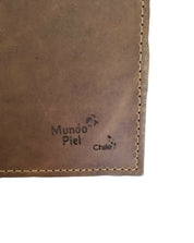 Billetera Hombre Cuero Café Claro Graso