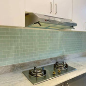 LADRILLO VERDE AGUA Muriglass Autoadhesivo 3D