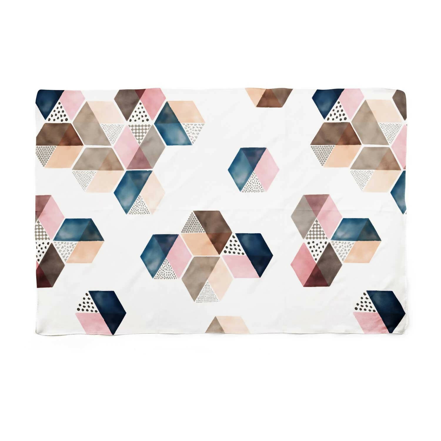 Set x 6 individuales anti manchas rectangulares hexágonos Paper Home