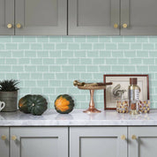 LADRILLO VERDE AGUA Muriglass Autoadhesivo 3D