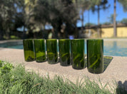 Stoneglass sixpack vasos verdes