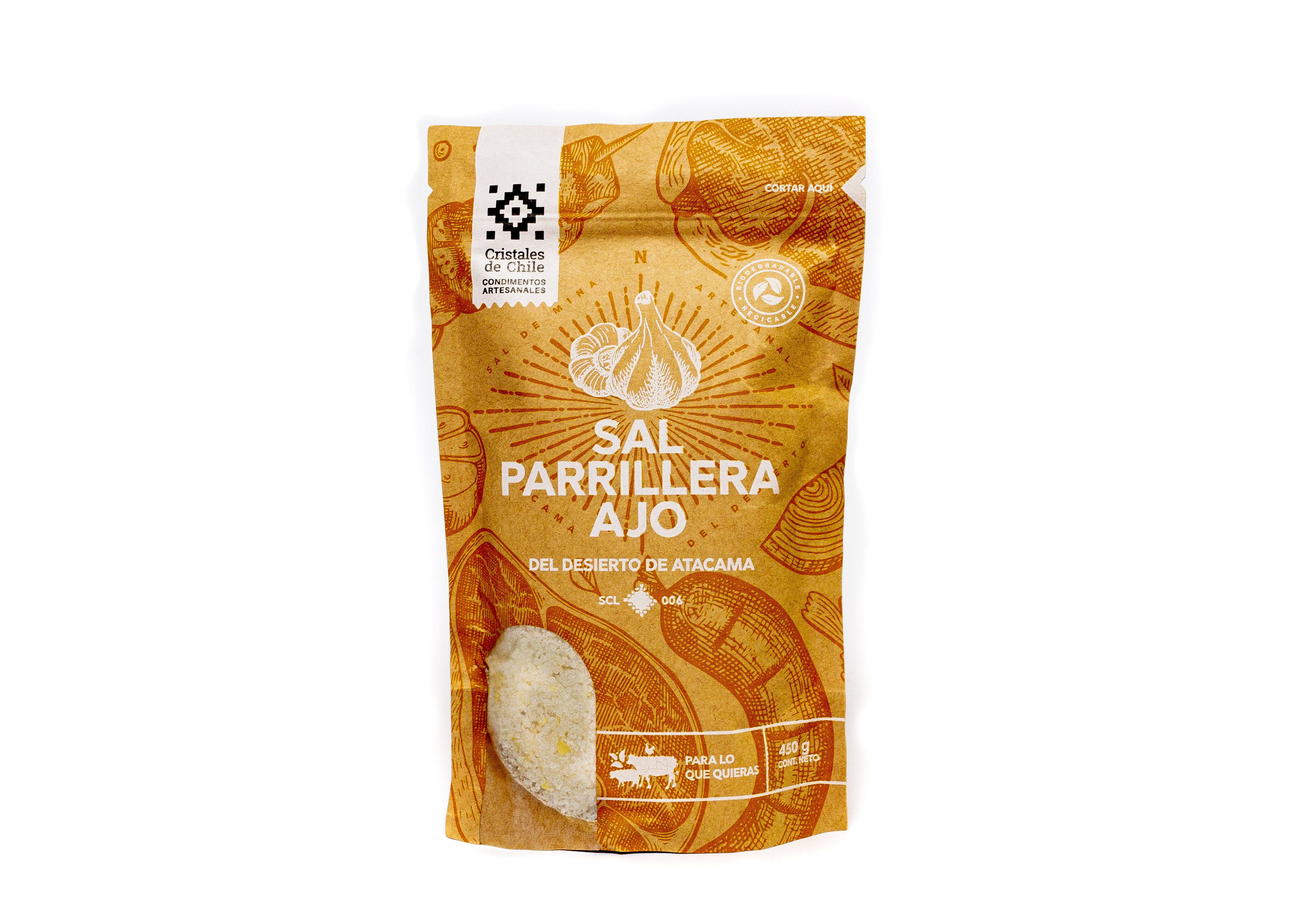 Sal parrillera ajo - Creado en Chile