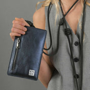 BBKNOT Portacelular / Azul Metálico / Negro