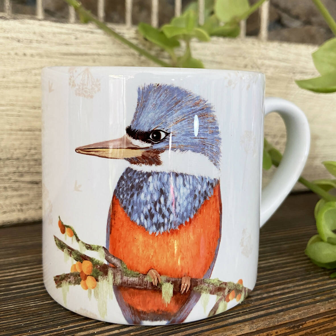 Taza de café 150cc pájaros chilenos, Martín Pescador
