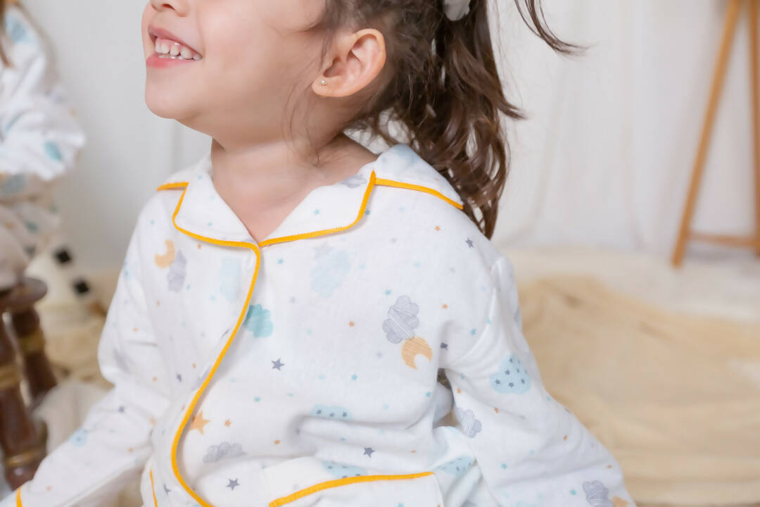 Pijama Infantil Nubes Menta