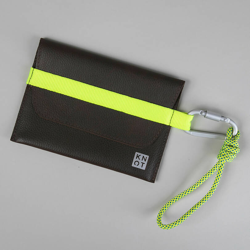 HANDKNOT Sobre / Cafe Moro / Amarillo Neón